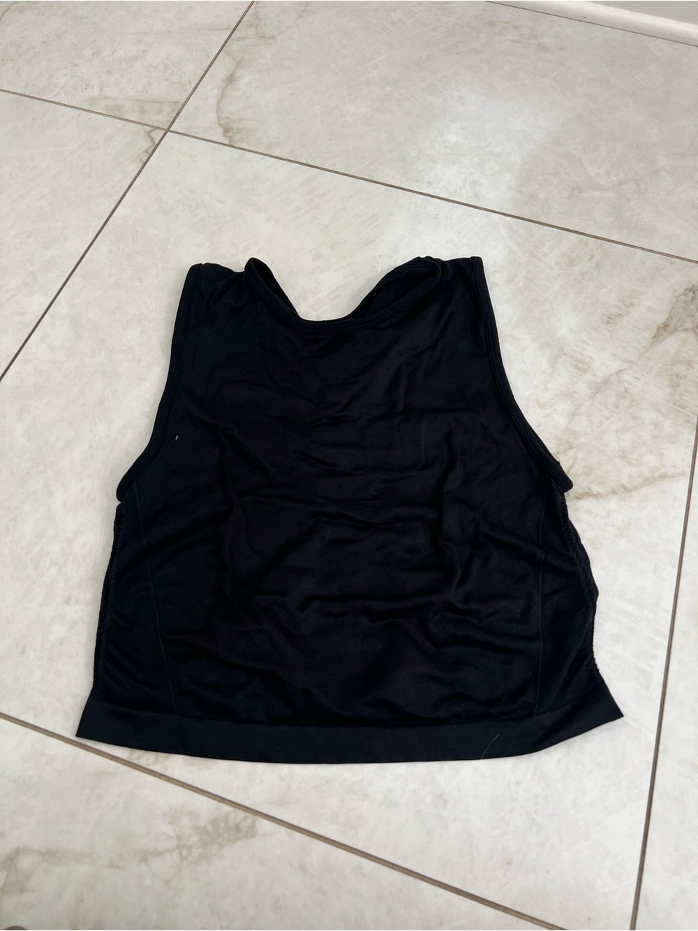 NEW ALALA Black Crop Tank Top Size Small